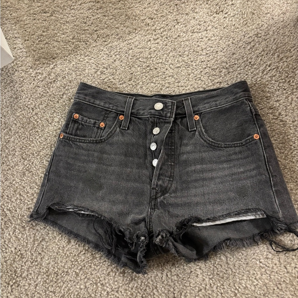 Levi's Black Jean Shorts for Women